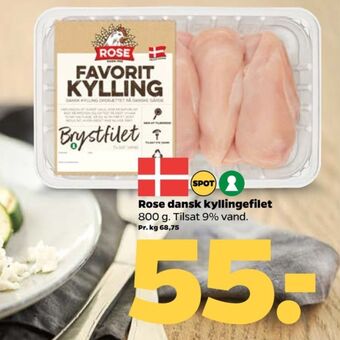 Netto Rose kyllingebrystfilet tilbud