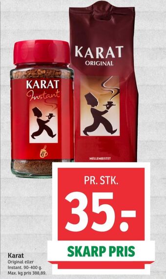 SPAR Karat instant kaffe tilbud