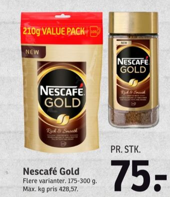 SPAR Gold instant kaffe tilbud