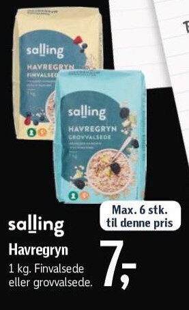 Føtex Havregryn tilbud