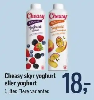 Føtex Cheasy skyr yoghurt el. yoghurt tilbud