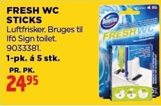 jem & fix Fresh wc sticks tilbud
