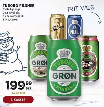 Scandinavian Park Tuborg pilsner tilbud