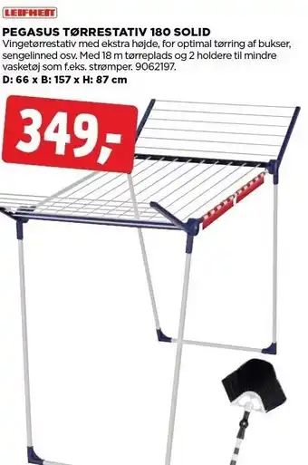 jem & fix Pegasus tørrestativ 180 solid tilbud