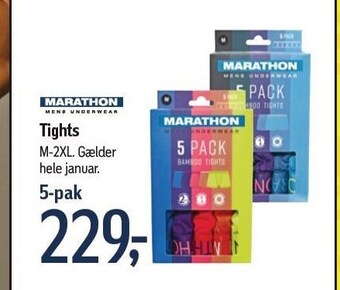 Føtex Marathon tights, 5-pak tilbud