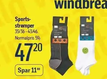 Føtex Sportsstrømper str. 35/36 - 43/46 tilbud