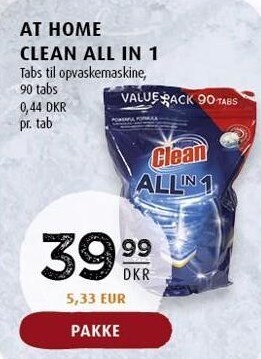 Scandinavian Park At home clean all in 1 tilbud