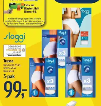 Sloggi trusser 3-pak
