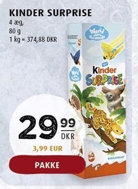Scandinavian Park Kinder surprise tilbud