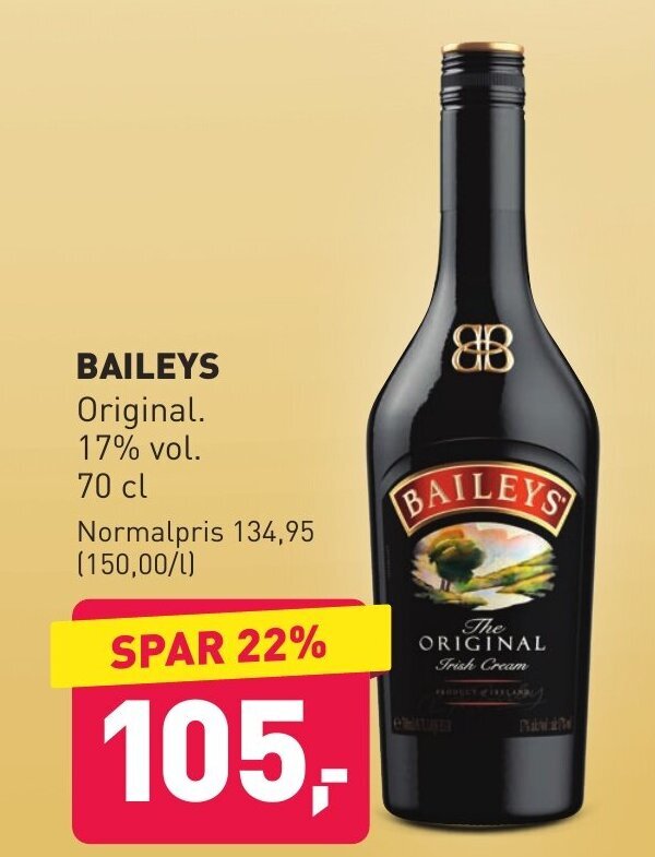 Baileys tilbud hos ALDI