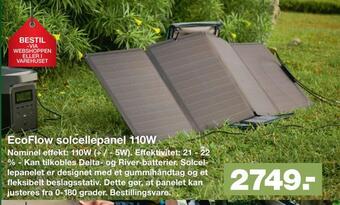 Ecoflow solcellepanel 110w
