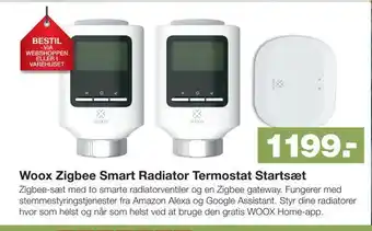 Woox zigbee smart radiator termostat startsæt