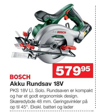 Bauhaus Akku rundsav 18v tilbud