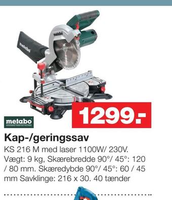 Bauhaus Kap-/geringssav tilbud