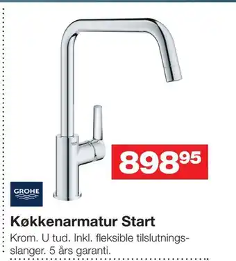 Bauhaus Køkkenarmatur start tilbud