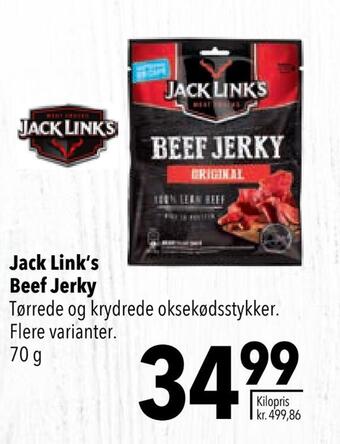 Citti Jack link‘s beef jerky tilbud