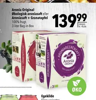 Citti Aronia original økologisk aroniasaft eller aroniasaft + granatapfel tilbud
