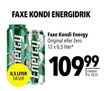 Citti Faxe kondi energidrik tilbud