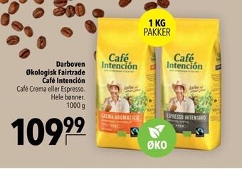 Citti Darboven økologisk fairtrade café intención tilbud