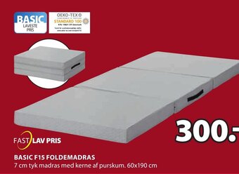 JYSK Basic F15 Foldemadras tilbud