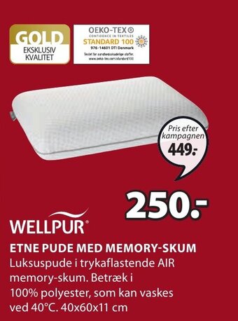 JYSK Etne Pude Med Memory-Skum tilbud