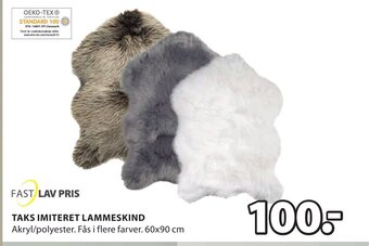 JYSK Taks Imiteret Lammeskind tilbud