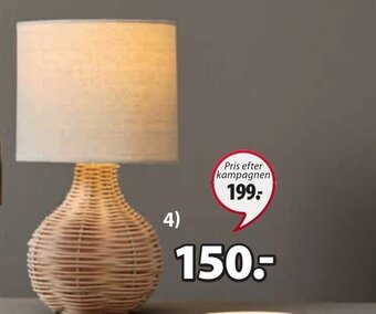 JYSK Helmer Bordlampe tilbud