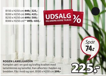 JYSK Rogen Lamelgardin tilbud