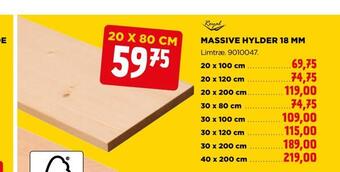 jem & fix Massive hylder 18 mm tilbud