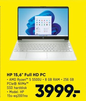 Bilka HP 15,6' Full HD PC tilbud