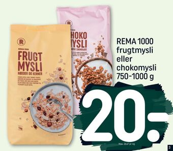 REMA 1000 Rema 1000 müsli tilbud