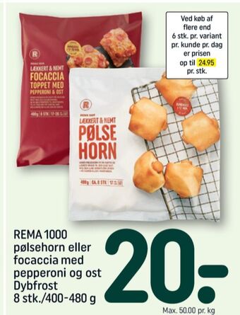 REMA 1000 Rema 1000 pølsehorn tilbud