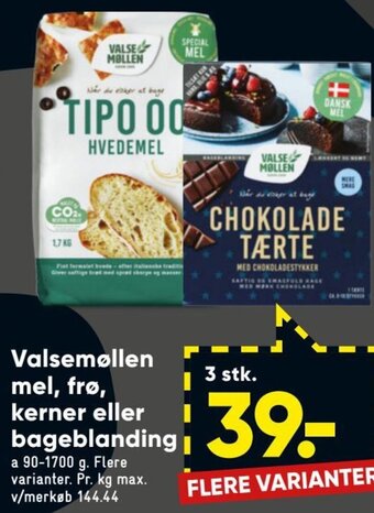 Bilka Valsemøllen mel, Frø Kerner eller Bageblanding tilbud