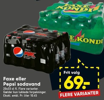 Bilka Faxe eller Pepsi Sodavand tilbud