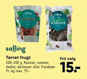 Bilka Tørret Frugt tilbud