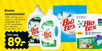 Bilka Biotex Vaskemiddel tilbud