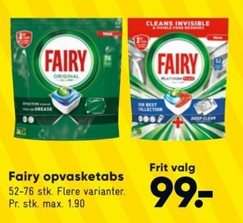Bilka Fairy Opvasketabs tilbud