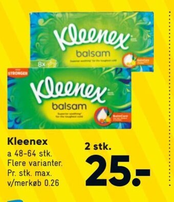 Bilka Kleenex tilbud