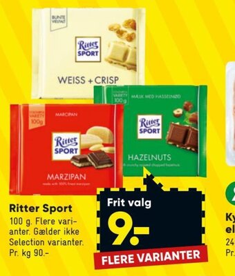 Bilka Ritter Sport tilbud