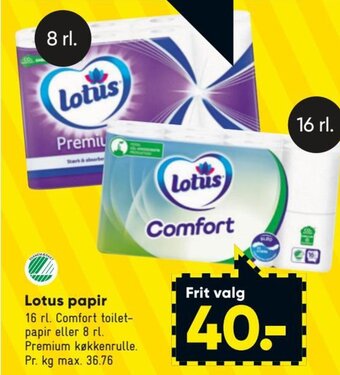 Bilka Lotus Papir tilbud