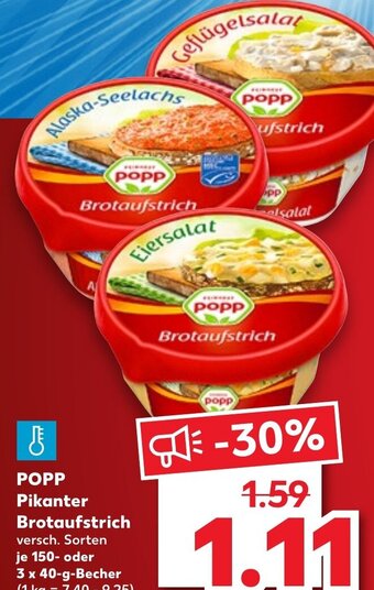 Kaufland Popp Pikanter Brotaufstrich tilbud