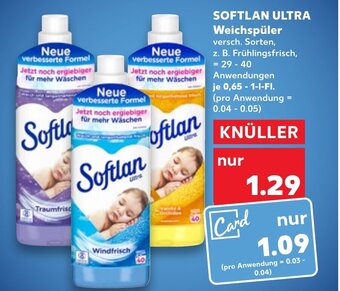 Kaufland DE Softlan Ultra Weichspüler tilbud