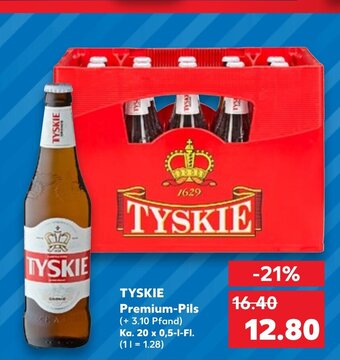 Kaufland DE Tyskie Premium Pils tilbud