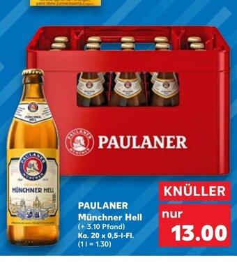 Kaufland Paulaner Münchner Hell tilbud