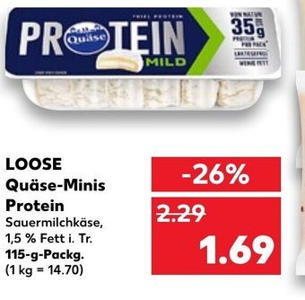 Kaufland DE Loose Quäse -Minis Protein tilbud