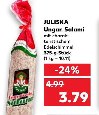 Kaufland DE Juliska Ungar. Salami tilbud