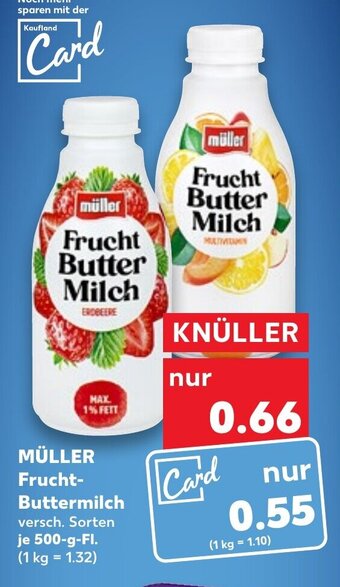 Kaufland Müller Frucht Buttermilch tilbud