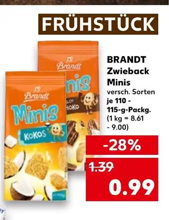 Brandt Zwieback Minis
