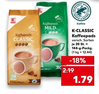 Kaufland DE K-Classic Kaffeepads tilbud