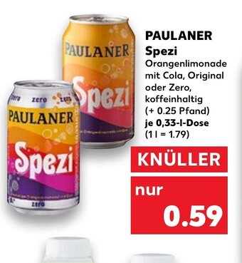 Kaufland DE Paulaner Spezi tilbud
